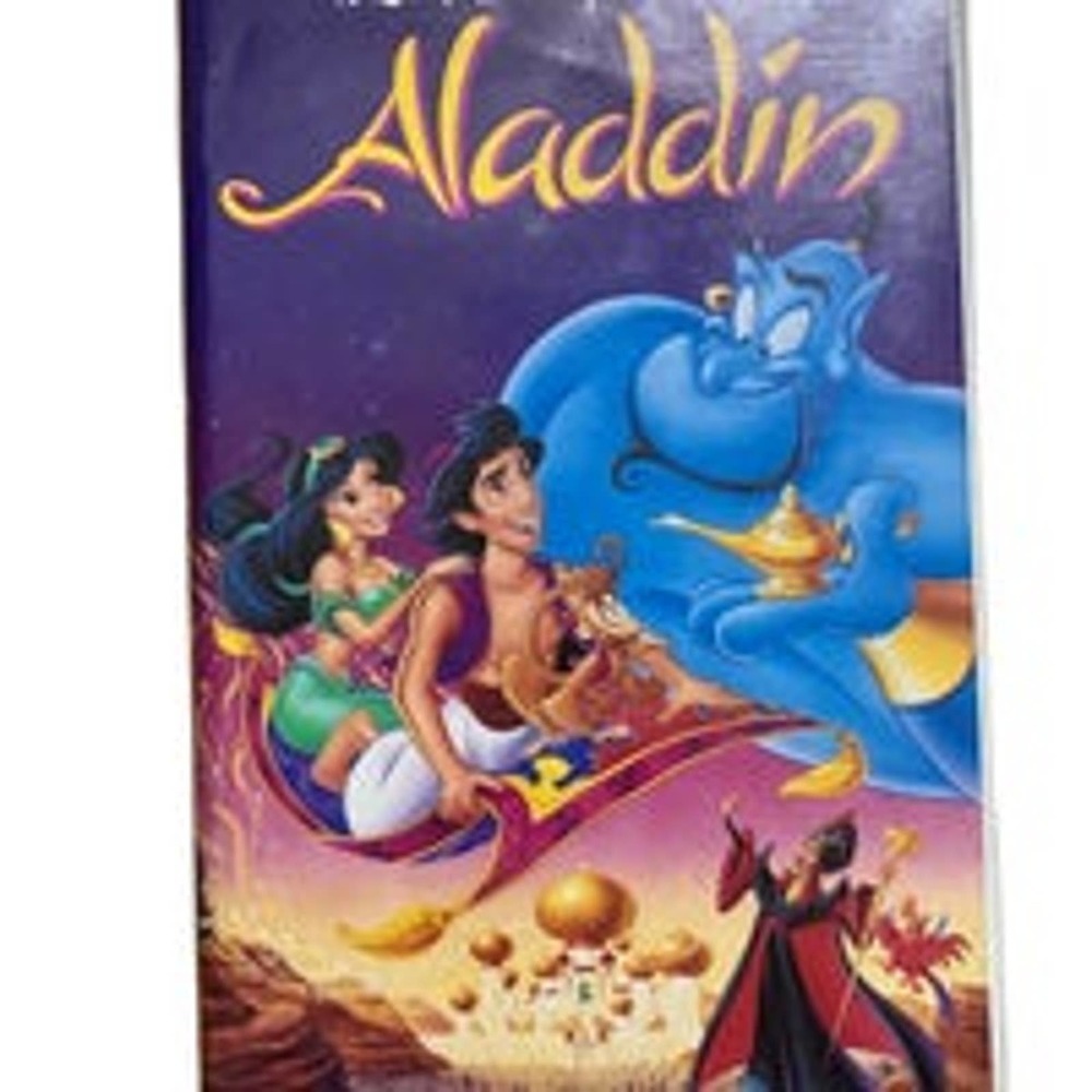 Aladdin‎ VHS Tape Walt Disney Classic Kids Movie